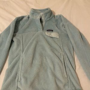 patagonia womens mint polar re tool snap fleece size small